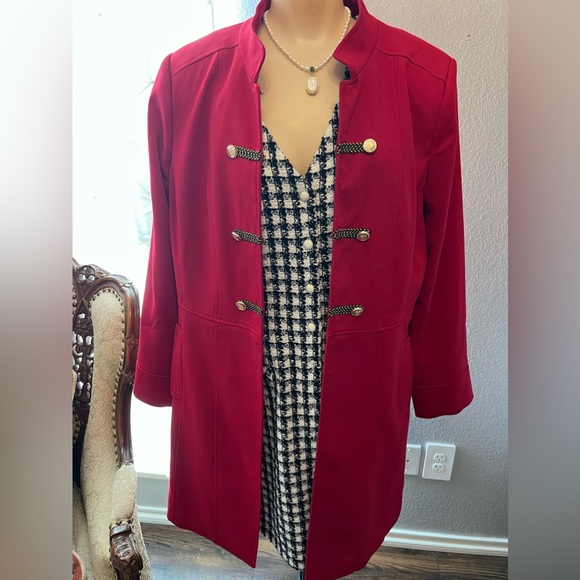 TAHARI military style jacket - Picture 5 of 8